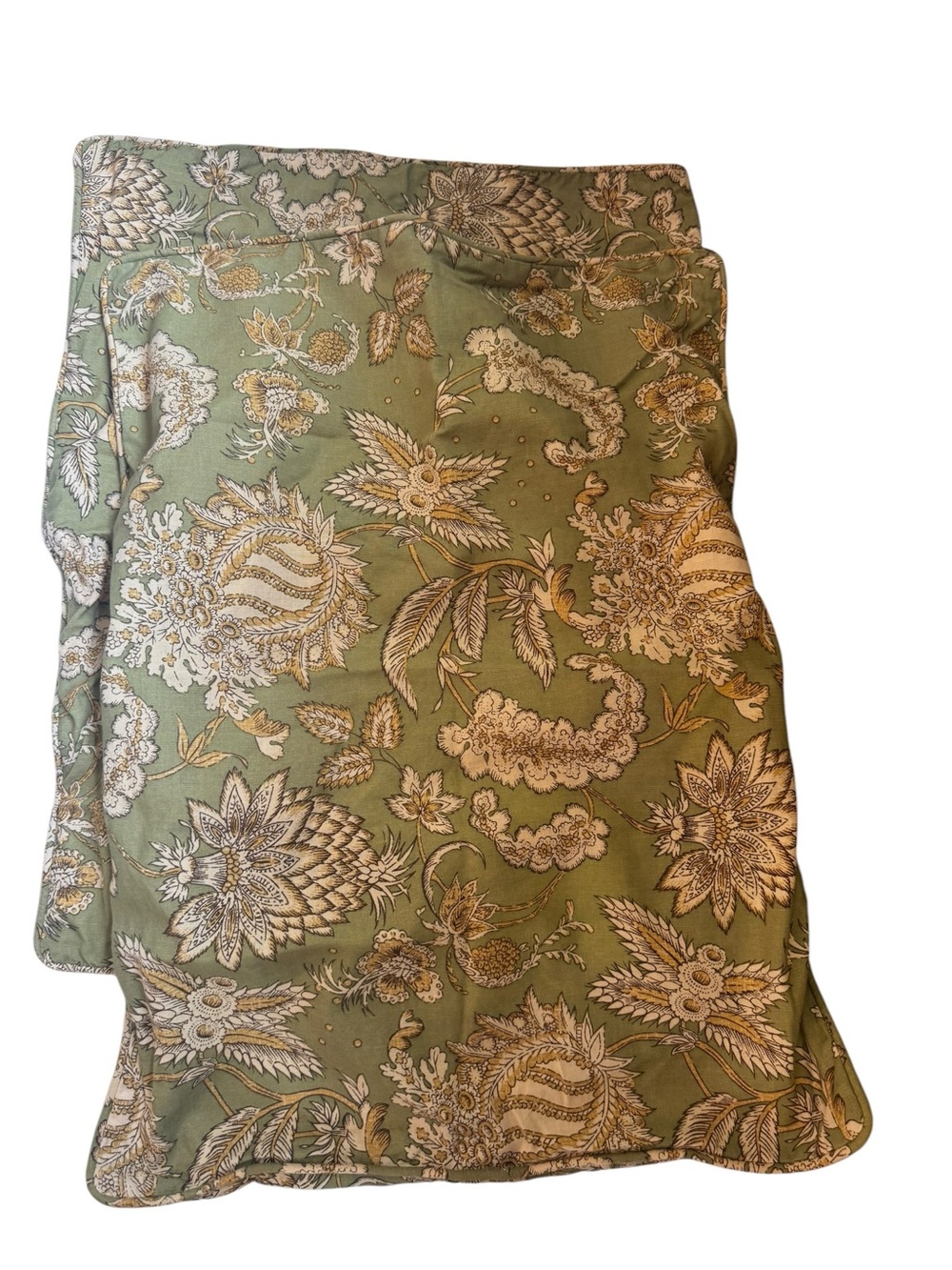 Pottery Barn green floral Margaret floral euro sham pillow case - Picture 4 of 7